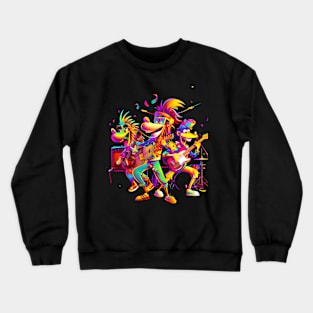 Banana-Splits Monkey Games Crewneck Sweatshirt